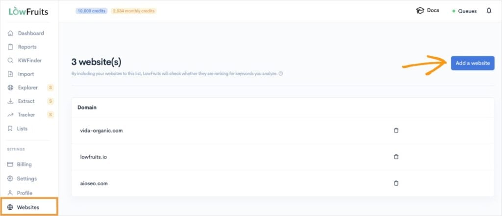 Add Your Website to LowFruits Add a website to LowFruits.