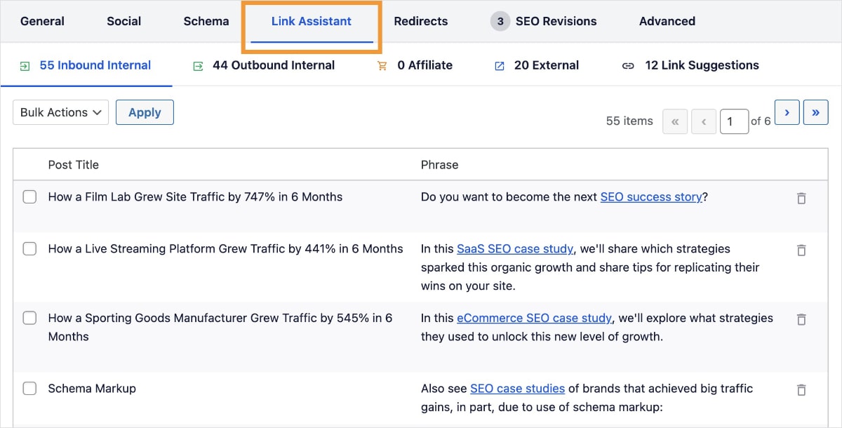AIOSEO Link Assistant Internal linking suggestions from AIOSEO Link Assistant.