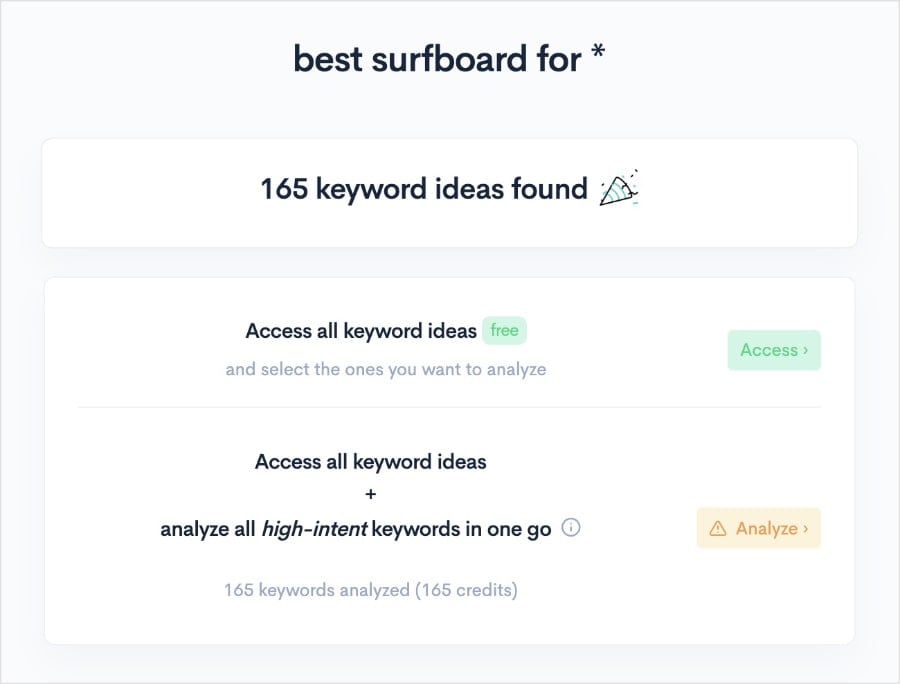Keywords Found in LowFruits Keywords found for the search best surfboard for.