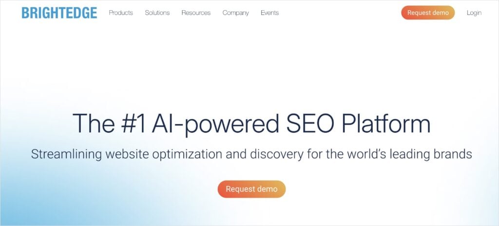 BrightEdge, an enterprise-level SEO platform.