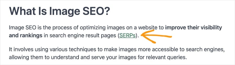 Contextual link in a blog post.