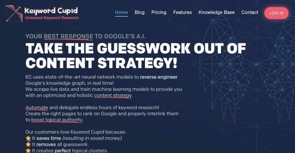 Keyword Cupid Keyword Cupid, a keyword grouping tool for your content strategy.