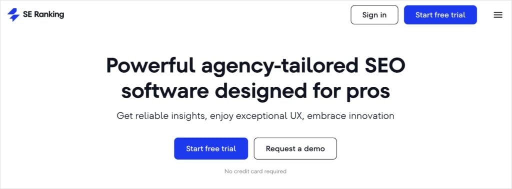 SE Ranking SE Ranking, an SEO keyword position checker tool.
