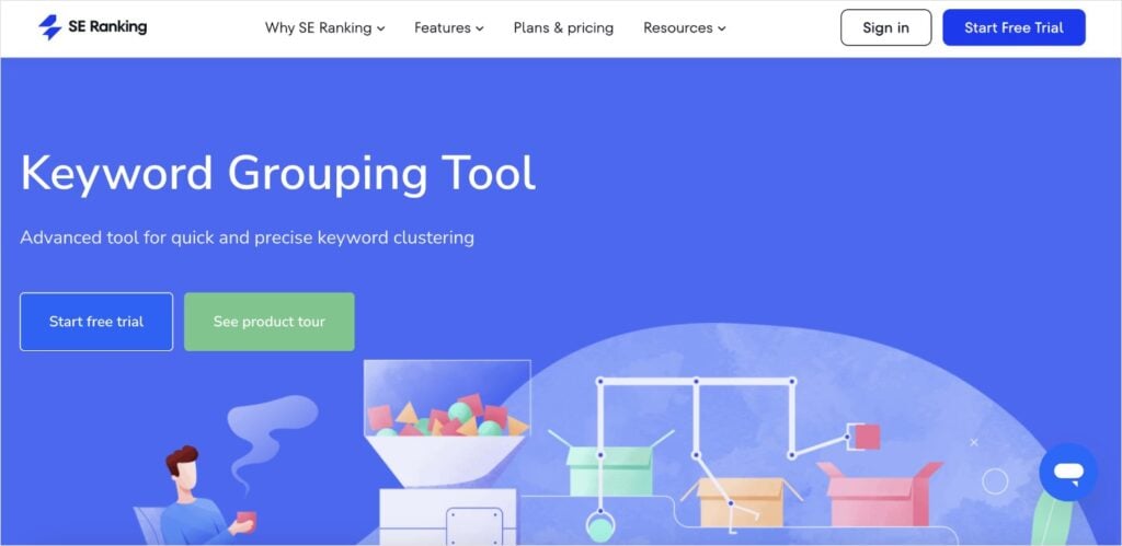 se ranking keyword clustering tool