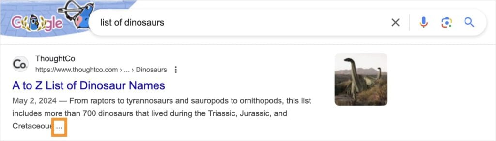 Truncated Meta Description A truncated meta description ends with an ellipsis on the SERP.