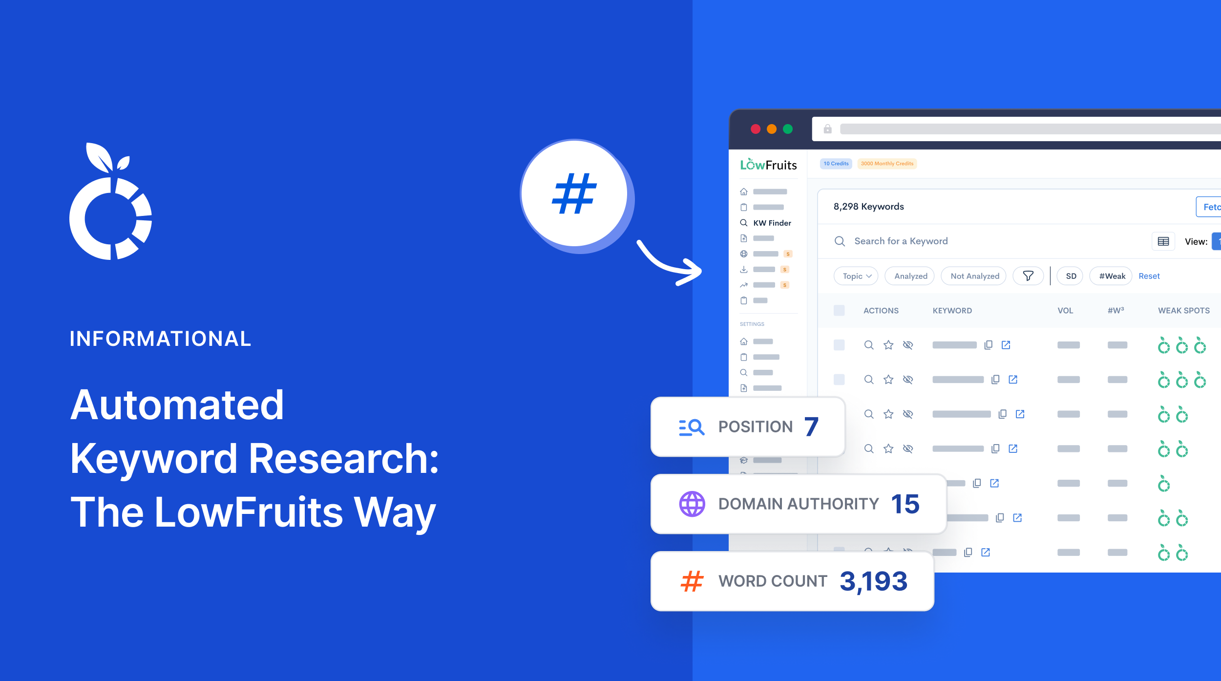 Automated Keyword Research: The LowFruits Way