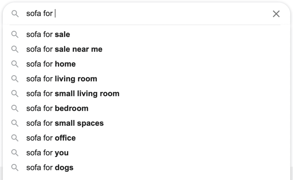 A screen shot of a google search for a home A screen shot of a google search for a home.