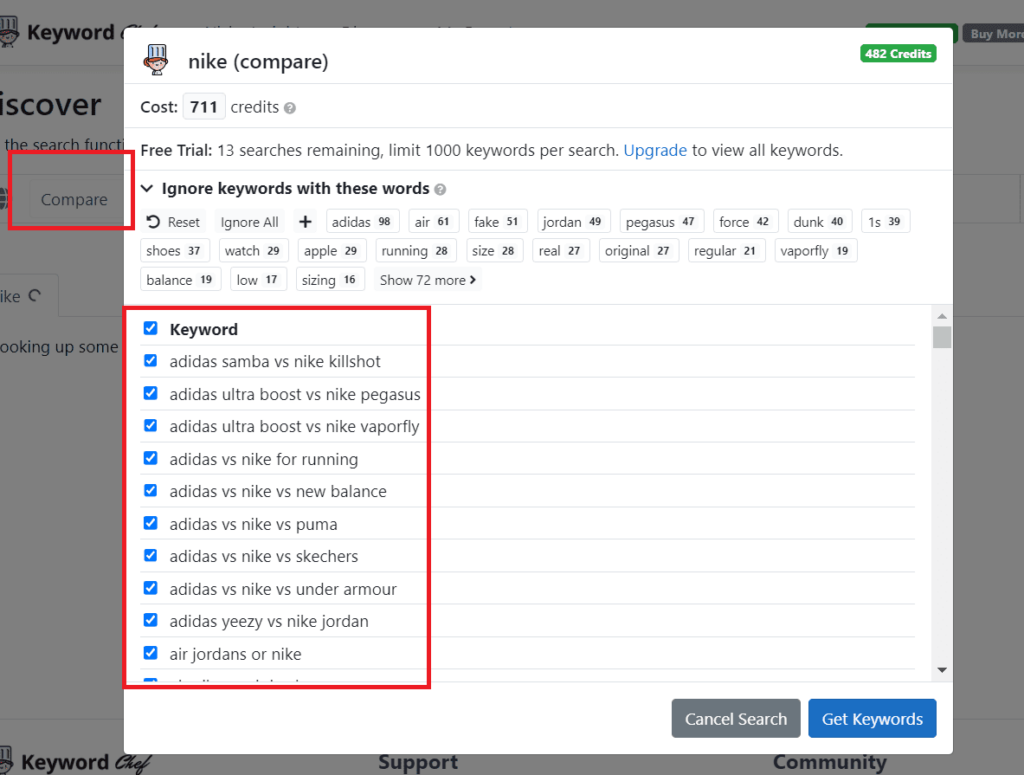 A screenshot of a google search engine page with a search box highlighted.