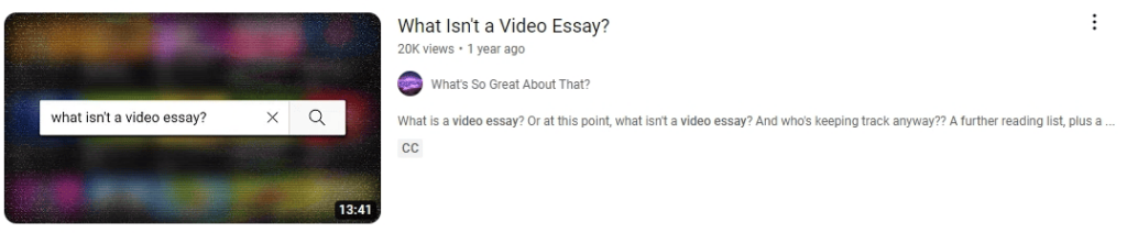 video content marketing example