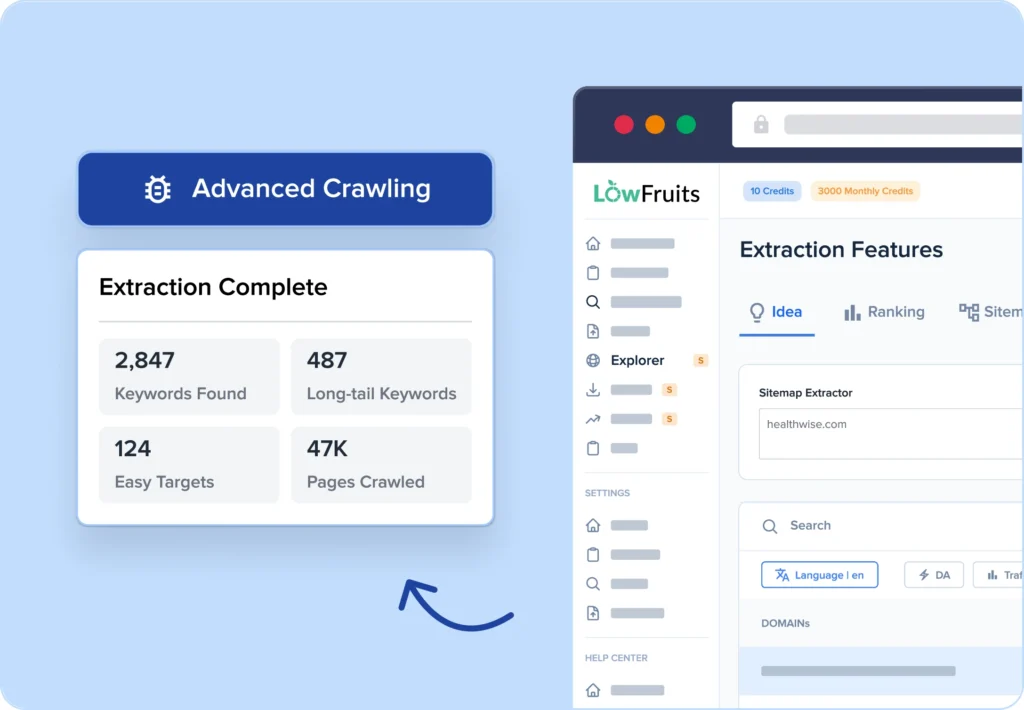 Find long-tail keywords and easy ranking opportunities.