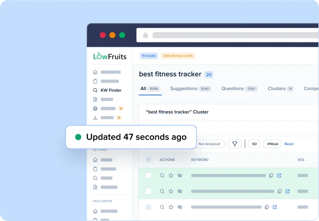 Get keyword ideas straight from Google Autocomplete suggestions.